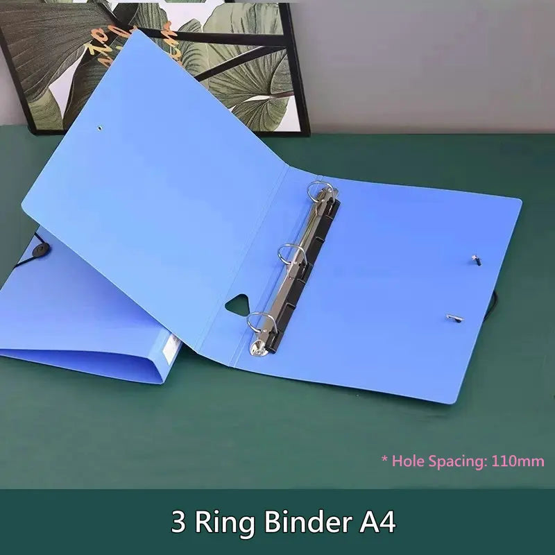 Office Supplies 2/3/4-Ring Binder A4 Folder For Documents Paper File Organizer A4 Binder Folder