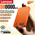 Lenovo 500000mAh Magnetic Power Bank Wireless Super Fast Charging External Battery for Magsafe Powerbank for iPhone 17/16/15/14