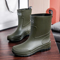 36-47 Size Wear-resistant Thick-soled Rain Boots Men's Outdoor Fishing Shoes Work Boots Non-slip Waterproof Men's Rubber Shoes