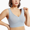 Seamless Bras For Women Hollow Mesh Breathable Sports Bra Female Wireless No Pads Crop Top Sexy Lingerie Soft Brassiere M-5XL