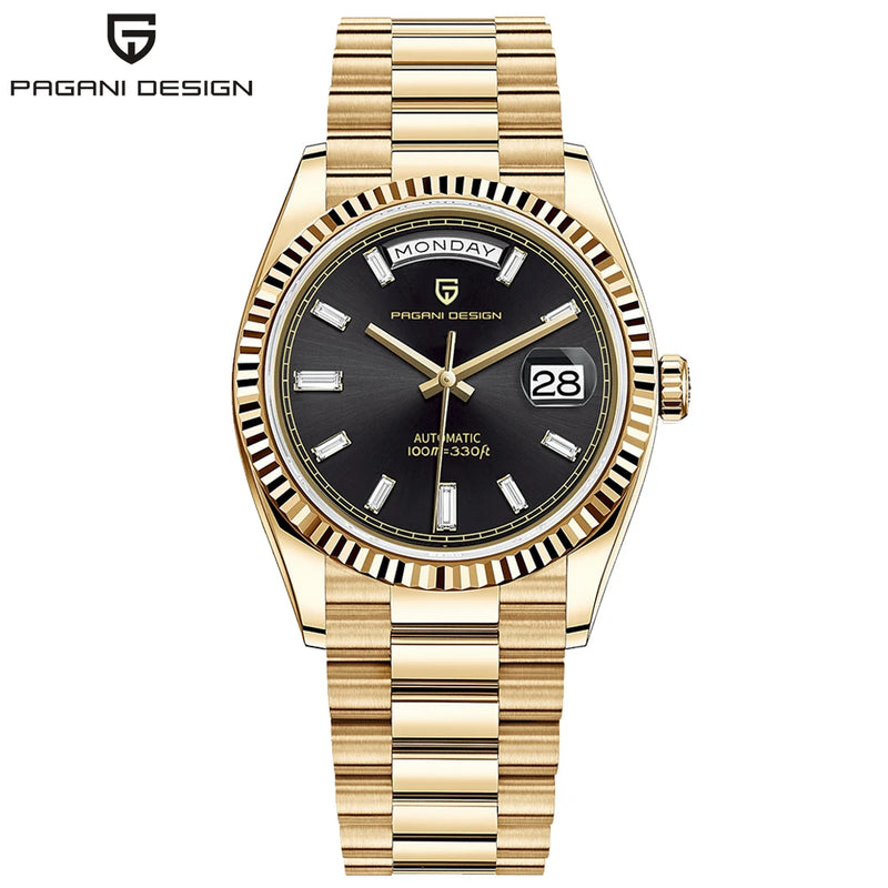 PAGANI DESIGN New Luxury Automatic Watch For Men Mechanical Wristwatch Sapphire crystal waterproof Stainless steel Men Watch