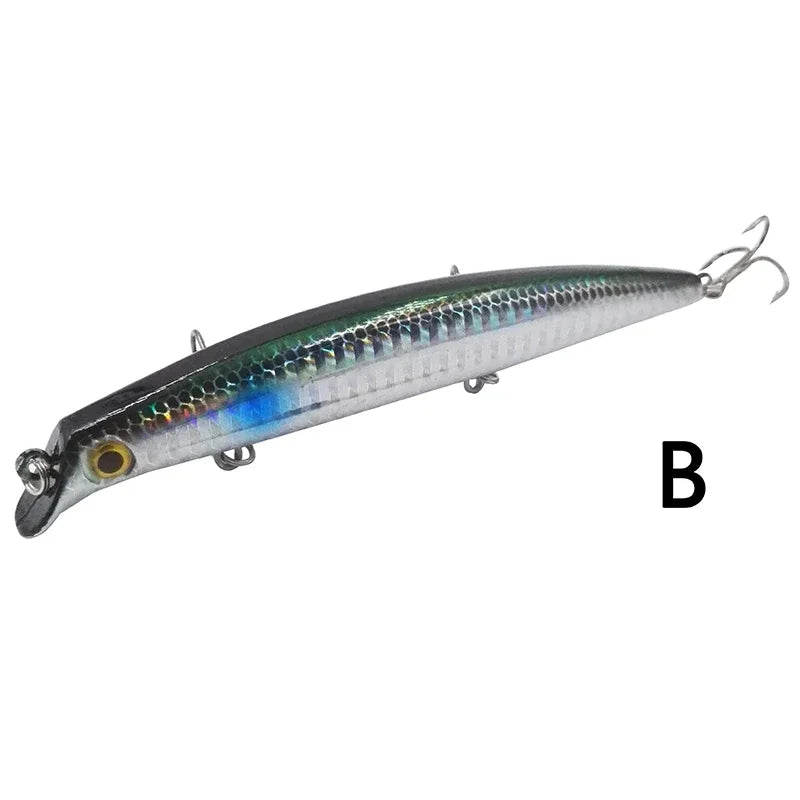 OUTKIT Fishing Lure 1PC Laser Minnow 16g 12cm Wobbling Minnow Floating Lure Hard Bait Fishing Wobblers Crankbait Artifici