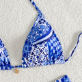 Women's Two Piece Bikini Set 2025, Sexy Triangle Push Up Swimsuit, Floral Print Bathing Suit, Beach Swimwear