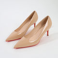 Nude black 6.5cm Stiletto Pumps Red Outsole Comfort Pointed Toe Thin High Heel For Women Workplace Evening Party Footwear