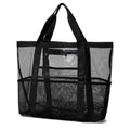 Extra Large Mesh Beach Bag, Swimming Bag for Children Beach Toy Baskets Portable Travel Storage Wash Bag Quick Dry Tote