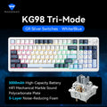 MACHENIKE KG98 Tri Mode Mechanical Keyboard 10000mAh Bluetooth Full Size Wireless Gaming Keyboards For PC Laptop Gamer