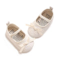 Baby Girls Mary Jane Shoes Floral Embroidery Bow Decor Elastic Strap Soft Sole Newborn Princess Crib Shoes Toddler Party 0-18M
