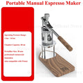 HomeWise WS/WS1 Portable Manual Espresso Maker with Pressure Gauge for Travel and Home Use Pour-Over and Iced Coffee 51/58mm
