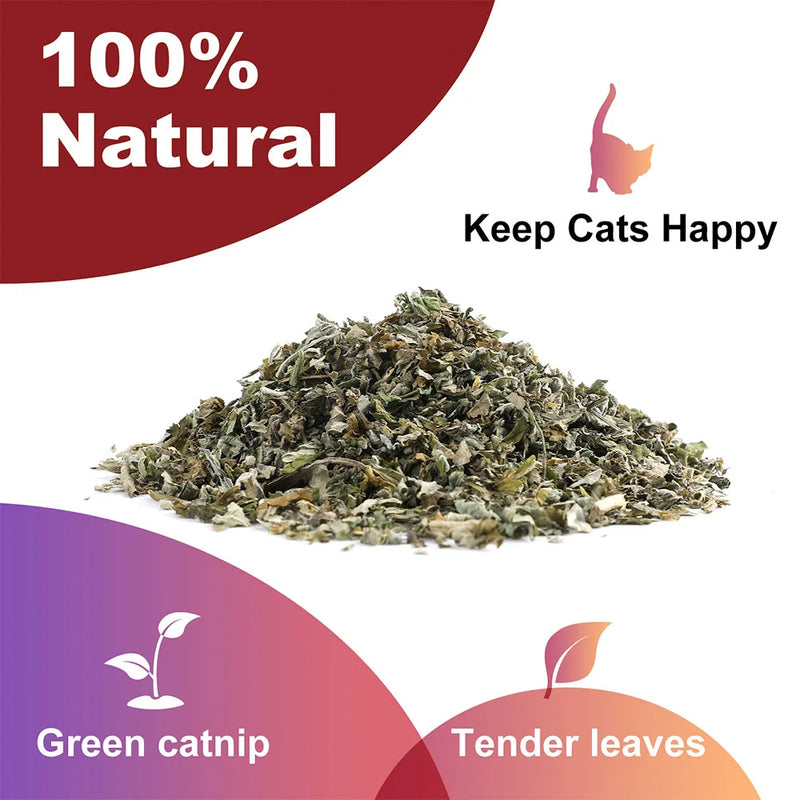 Pet's Cat Premium Catnip-56g Jar of High Potency Catnip,100% Natural & Chemical-Free,Safe for All Cat Ages