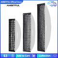 AMBITFUL 22x90cm 9"x 35" 30x120cm 12"x47" 35x160cm 14"x63" Rectangle Strip Softbox Honeycomb Grid (Does not include softbox)