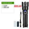 Most Powerful LED Flashlight Rechargeable Torch Lighting 1500M Tactical Lantern Ultra Powerful Flashlight With Usb Charging