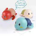 3 Pack Bath Toys Cute Swimming Turtle Bath Toys Animal Floating Wind Up Bathtub Preschool Toddler New Born Infant Water Pool Toy