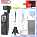 4K Ultra HD Pocket Gimbal Stabilizer Action Camera 330° Face Tracking 18x Zoom 1.72" Touch Screen Wi-Fi Vlog Portable Sports Cam