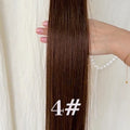 100Pcs & 50Pcs Straight Nano Ring Hair Extensions 32 Colors European Micro Beads Ring Human Hair Extensions 0.5g/0.8g/1g/Strand