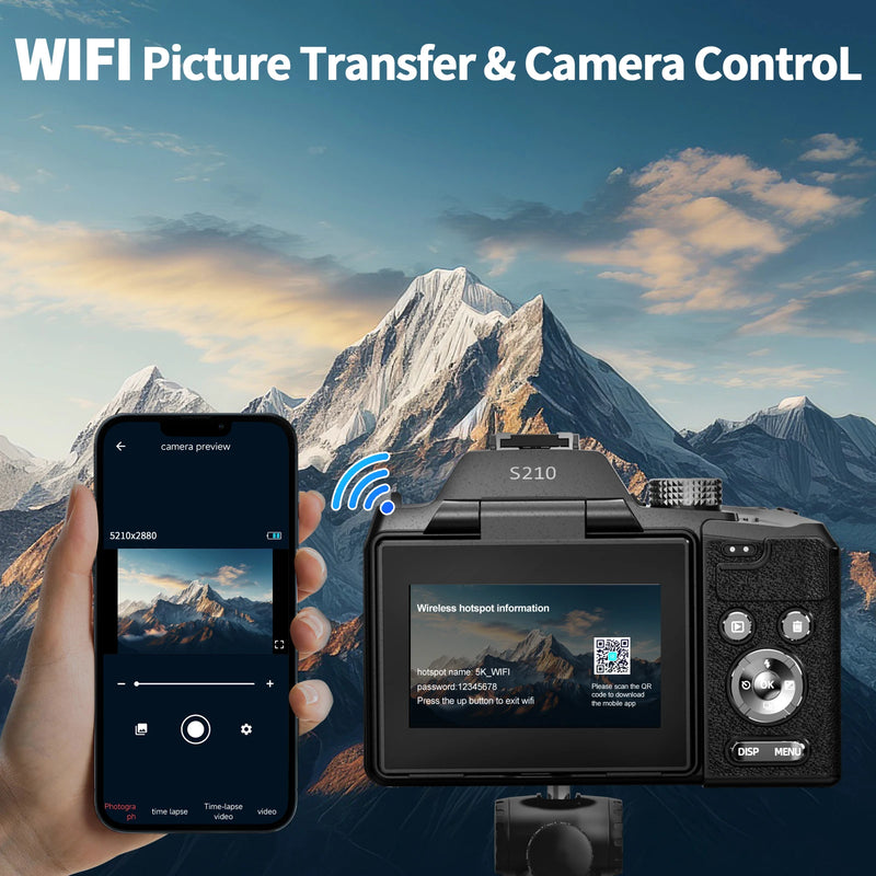 NBD 5K&64MP Digital Cameras For Photography, 16X Optical - Visuel 5 | SAMAG