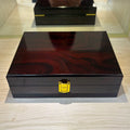 High-End Glossy Lacquered Wooden Storage Box for Belts, Premium Gift Packaging, Multifunctional Storage for Jewelry and Accessories, with Secure Locking