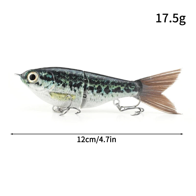 11.5cm 18.5g Balam Glide Bait Swimbait Joint Giant Pike | SAMAG