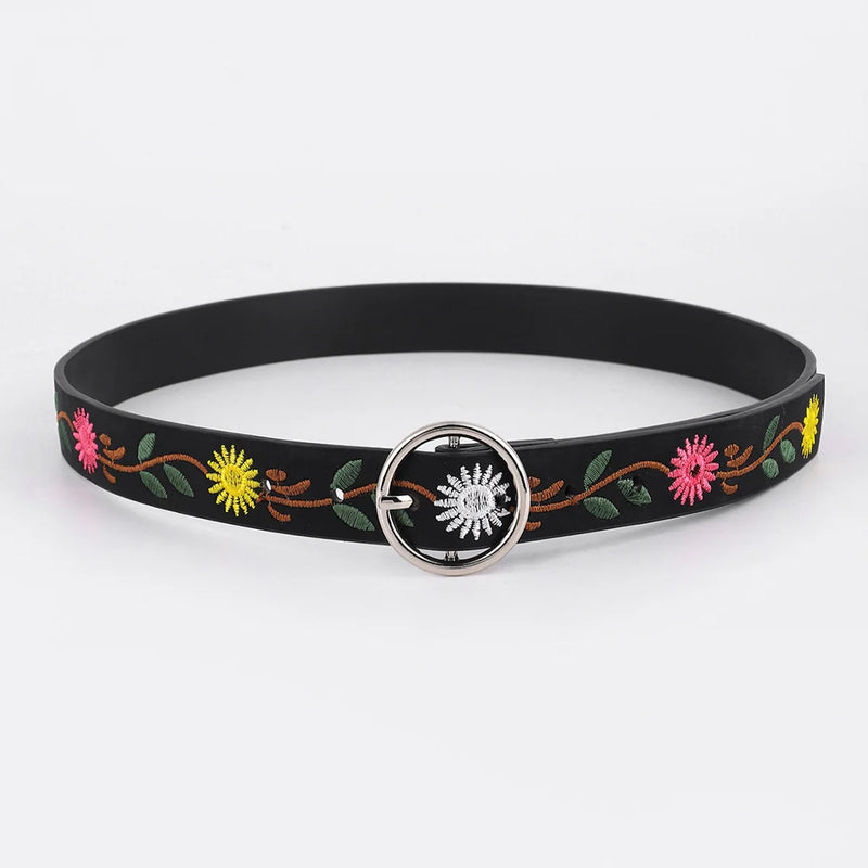 Stylish Niche and Trendy Embroidered Premium Belt Chinese - Style Retro Patterns with Unique Pin Buckle - Visuel 7 | SAMAG