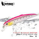 Hunthouse Minnow Fishing Lure 95/125/147mm Flexible Floating Jerkbait Hard Bait Wobbler For Sea Pike Bass Fish Tackle