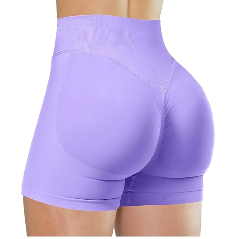 Women's Seamless High Waist Gym Shorts Butt Lifting Slim Fit High Elastic Yoga Shorts for Fitness Training Running & Cycling