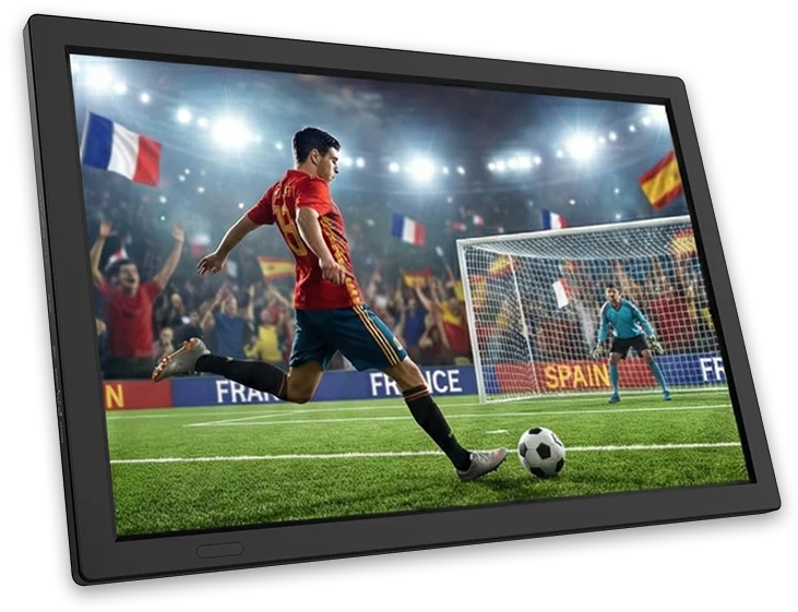 15.4 Inch Android Portable LED LCD Smart Televisor Digital TV for Football Match Live Stream Outdoor Camping Caravan Monitor