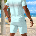 Summer Men's Polo Shirt Set - 3D Printed Design | SAMAG