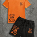 Summer Men's Suit with Bear Print Breathable Lightweight | SAMAG