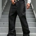 Men's Fashion Trend Casual Patchwork Distressed Flared | SAMAG