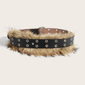 Luxury Designer fake Furry Y2k Belt Subculture Autumn Winter Retro Plush Waist Chain Imitation Fur Waist Seal Hot Girl Sexy Belt