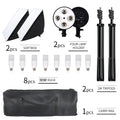 New 30w 40w Photography 50x70CM Softbox Lighting Kits System Soft box Continuous Light Use For Photo Studio Portrait Shooting