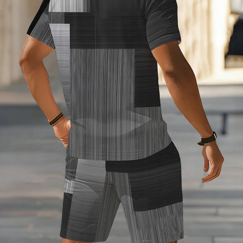 Summer New Men's Polo Shirt Set - Street Casual Fashion | SAMAG