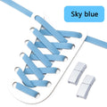Magnetic Lock Shoelaces Without ties 8mm Wide Flat Elastic Laces Sneakers Tennis No Tie Shoe laces Easy Use Shoes Accessories