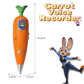 Zootopia 2 Lanyard Carrot Recording Pen | Gary Snake Venom Serum Pen | Bracket 60 Second Recording 2-in-1 Neutral Pen Stationery