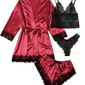 European and American Sexy Women's Pajamas Four-piece | SAMAG