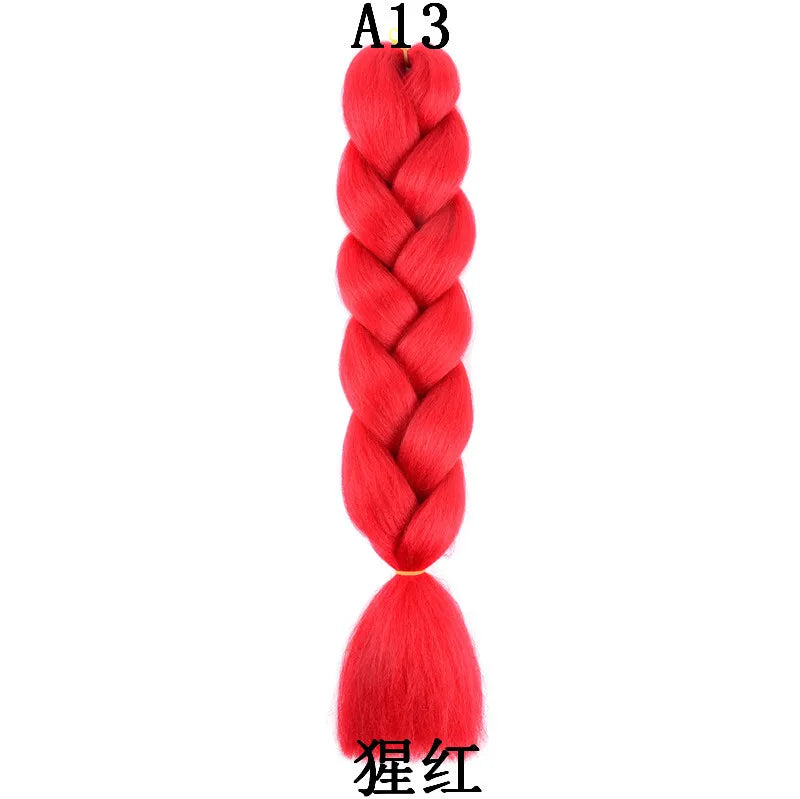 100g 24inch Jumbo Braiding Hair Synthetic Braiding Hair Braid in Hair Extensions Braids Hair for Twist for Daily Cosplay