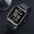 YIKAZE Sports Watch for Men Waterproof Multifunction Electronic Watch Ultra-thin Men's LED Digital Wristwatch for Man Student