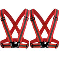Unisex Night Running Suspender Reflective Suspenders For Men Women Colorful Adjustable Luminous Wide Braces Youth Sport Belt