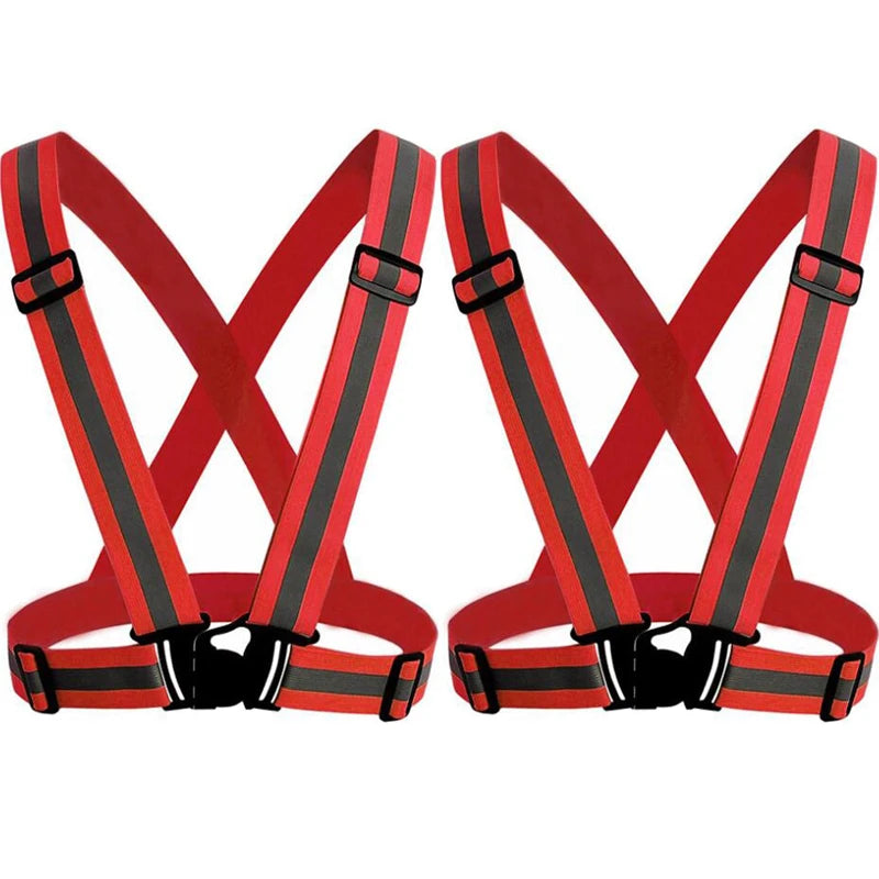 Unisex Night Running Suspender Reflective Suspenders For Men Women Colorful Adjustable Luminous Wide Braces Youth Sport Belt