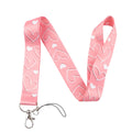 Heart Lanyard Simple Style Neck Strap for Key ID Card Cell Phone Straps Badge Holder DIY Hanging Rope Neckband Accessories