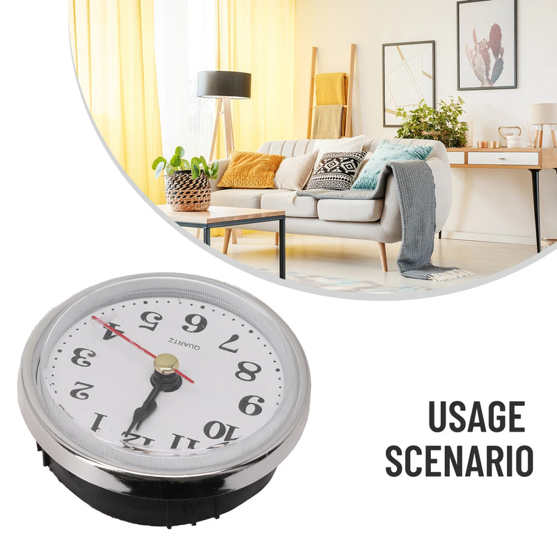 65MM Round Wall Clock Inserts Movement Quartz Clock Classic Watches Wall Clocks Living Room Home Decor Roman Number Little Clock