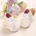 Baby Learning Walk Shoes, Glitter Heart Pom Pom Decor Infant Slip On Shoes, Comfort Daily Pre-Walker Footwear 0-18 Months