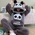 2025 New Autumn and Winter Loungewear Coral Fleece Pajamas Men Plus-size Long-sleeved Sleepwear Suit Thickened Plush Homewear