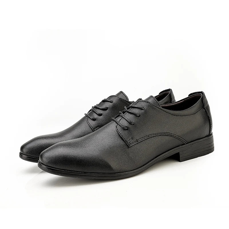 New Brand Men's Genuine Leather Business Shoes Soft Soles for Comfortable Office Business Wear Daily Casual Men's Driving Shoes