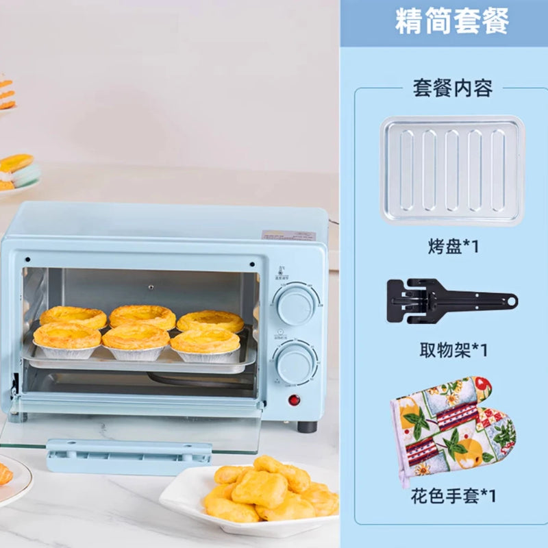 10L Mini Oven Microwave Combo, 220V Household All-in-One for Baking Grilling Defrosting, Compact Space Saver