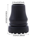 Rubber Pad Cap Non-Slip Walking Stick Crutch Cane Bottom Pads Cover Protector Climbing Hiking Trekking Pole Tip Black 16/19/22mm