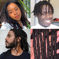 Dreadlocks Sister Locs Extensions Handmade Soft Crochet Brazilian Human Hair Braiding 10in Ombre Short Hair 10Strands/lot