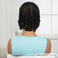 Short Ombre Cornrow Braided Bob Wig Synthetic Full Lace Braided Lace Wig with Baby Hair Knotless Handmade Braids Wigs for Women