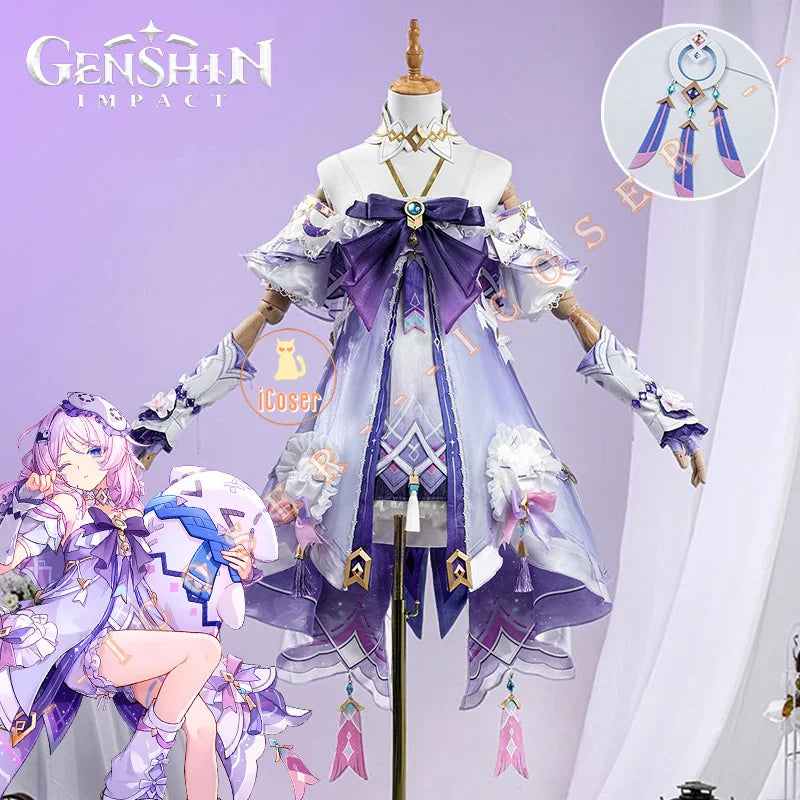 Genshin Impact Citlali Cosplay Costume Wig Dress Whispers of Stars and Smoke Uniform New Skin Outfit Halloween Party Women Girls