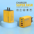4 Ports USB C PD Charger Quick Charge 3.0 Type C USB Phone Charger Wall Travel Fast Charging Adapter For Mobile Phone US EU Plug