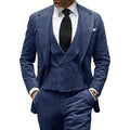 Camel Velvet Men's Suit 3 Piece Corduroy Blazer Vest Pants Set for Business Events Wedding Grooms Banquet Party Custom Tuxedo